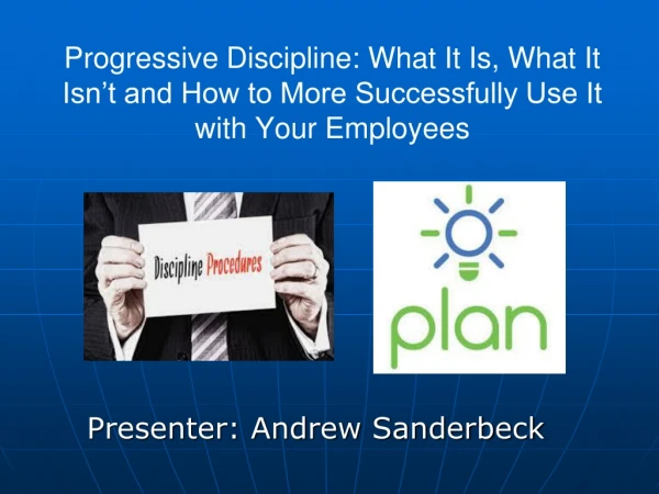 Presenter: Andrew Sanderbeck