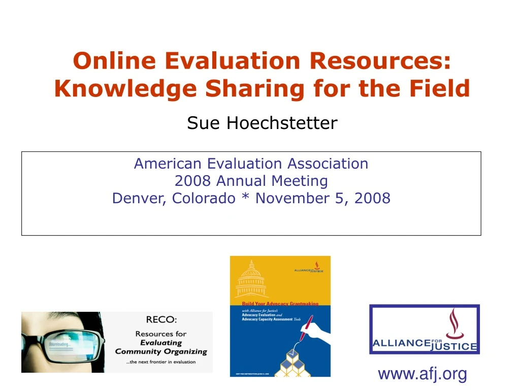 online evaluation resources knowledge sharing