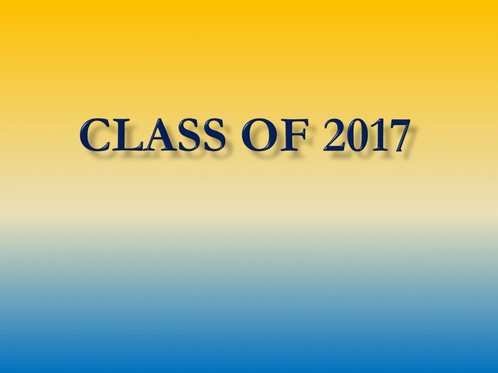 class of 2017
