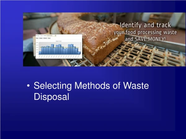 Selecting Methods of Waste Disposal