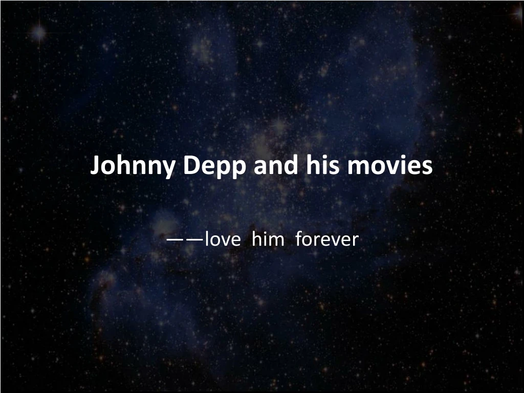 johnny depp and his movies