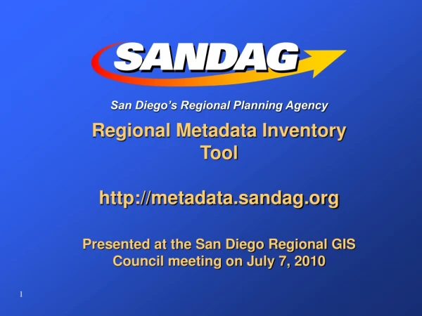 San Diego’s Regional Planning Agency