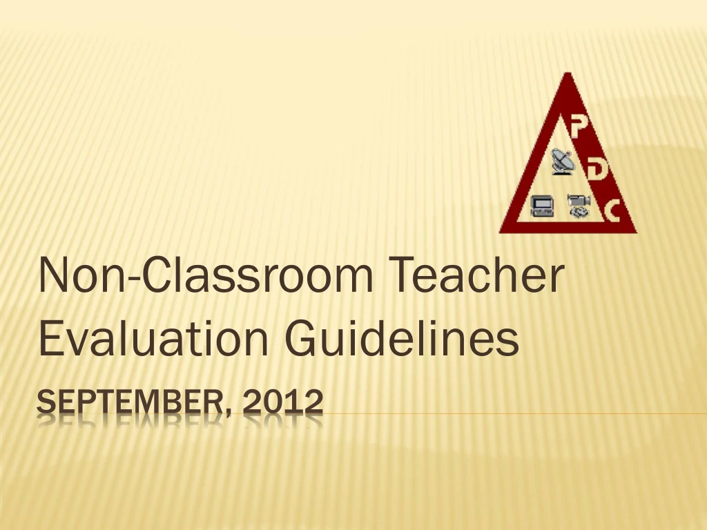 non classroom teacher evaluation guidelines