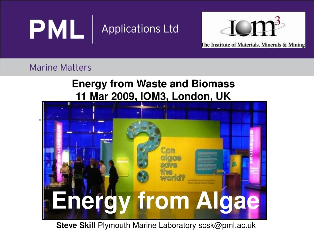 energy from waste and biomass 11 mar 2009 iom3