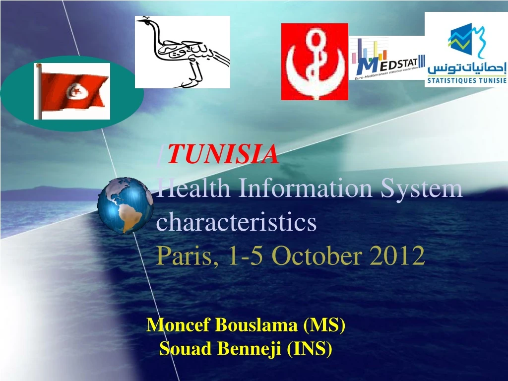 tunisia health information system characteristics paris 1 5 october 2012