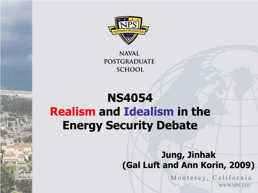 ns4054 realism and idealism in the energy security debate