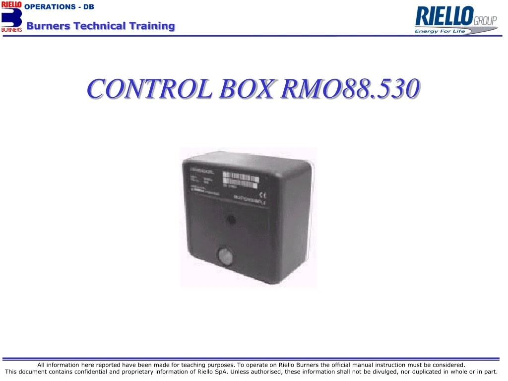 control box rmo88 530