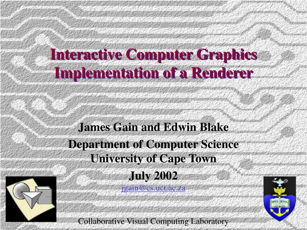 interactive computer graphics implementation of a renderer