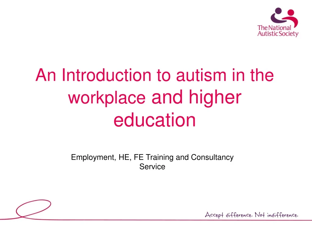 an introduction to autism in the workplace and higher education