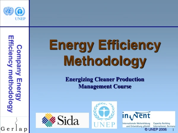Energy Efficiency Methodology Energizing Cleaner Production Management Course