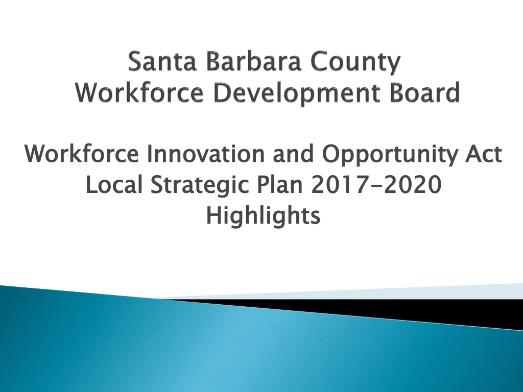 santa barbara county workforce development board