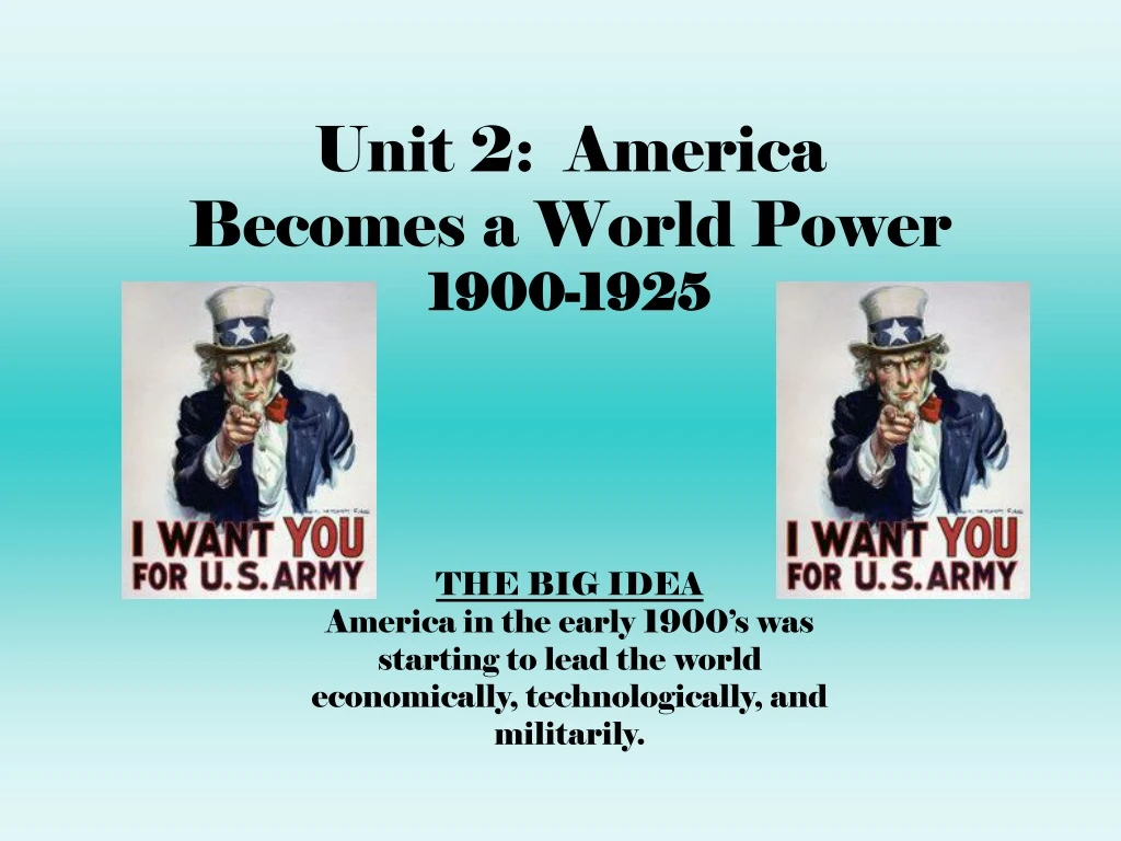 unit 2 america becomes a world power 1900 1925