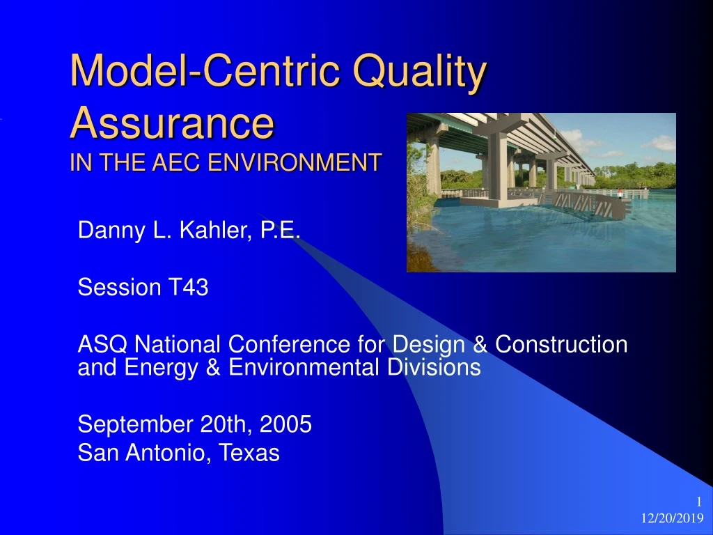 model centric quality assurance in the aec environment