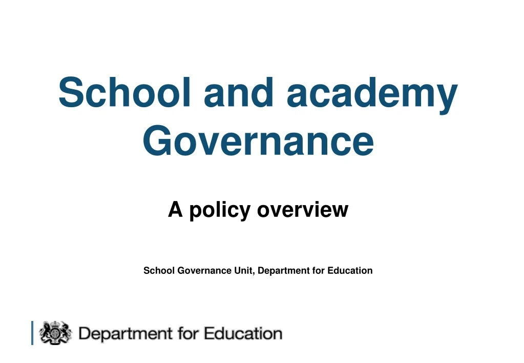 school and academy governance