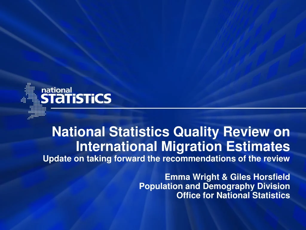 national statistics quality review