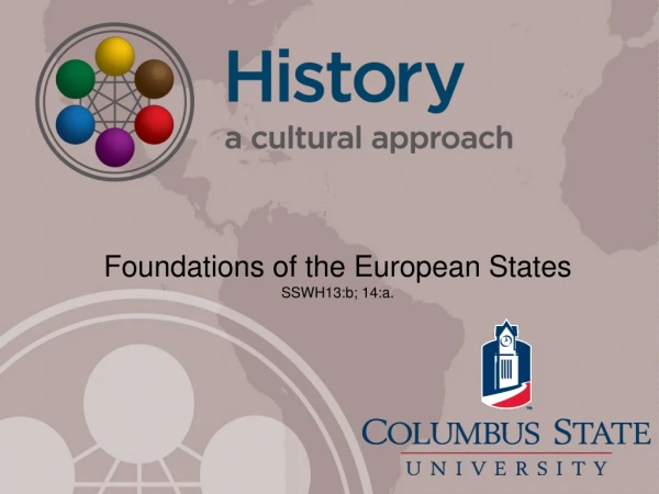 Foundations of the European States SSWH13:b; 14:a.