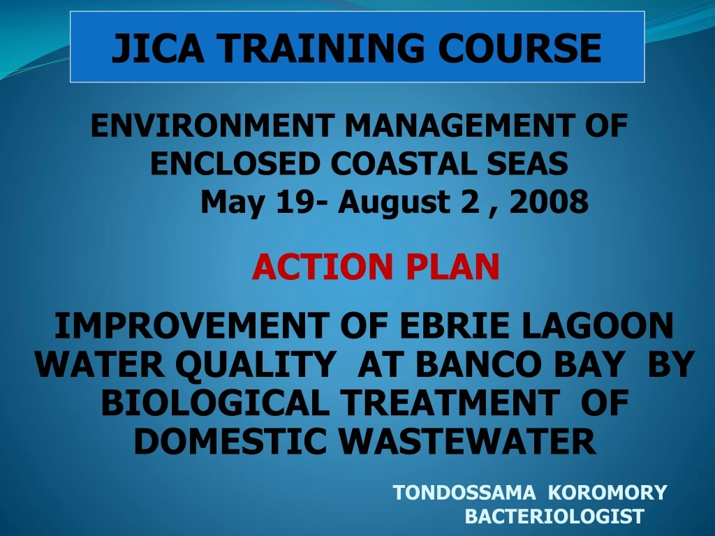 jica training course