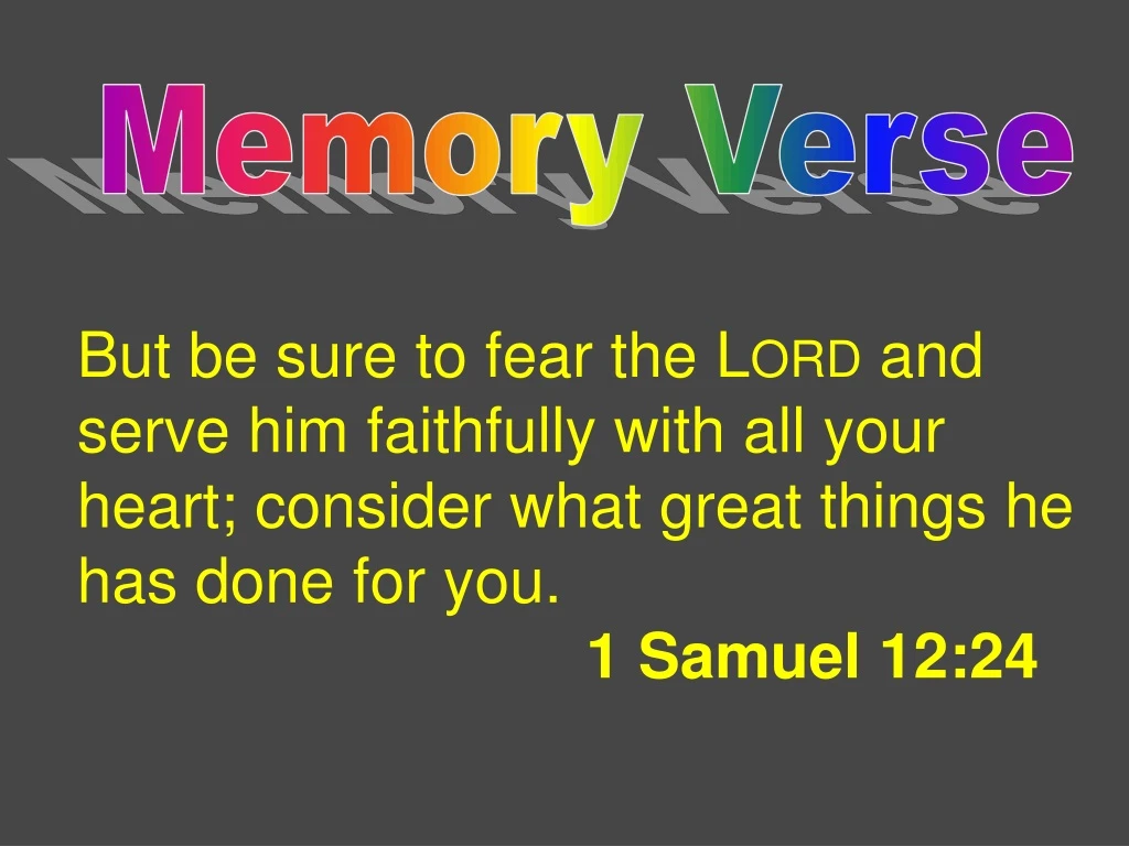 memory verse