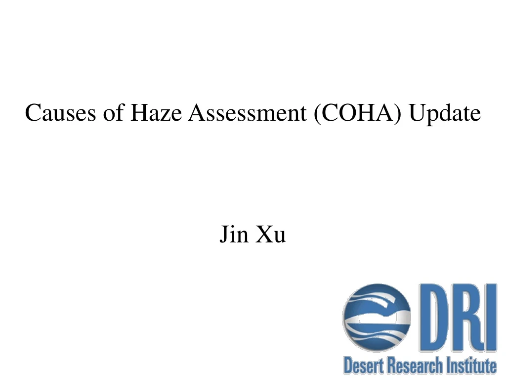 causes of haze assessment coha update