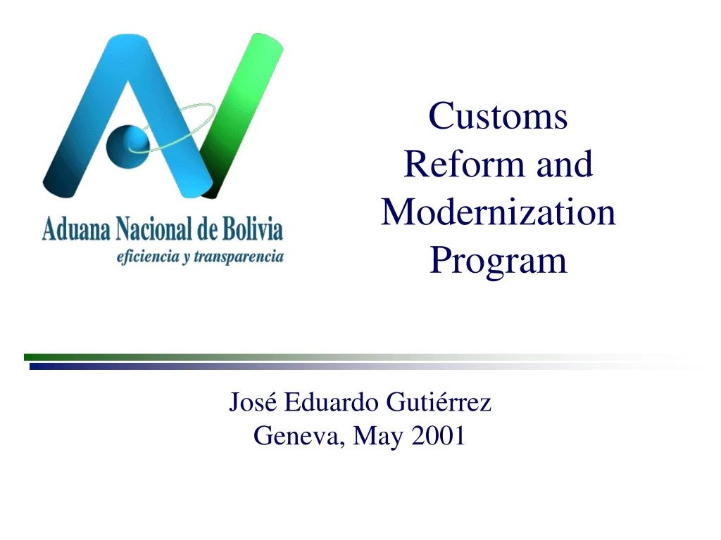 customs reform and modernization program