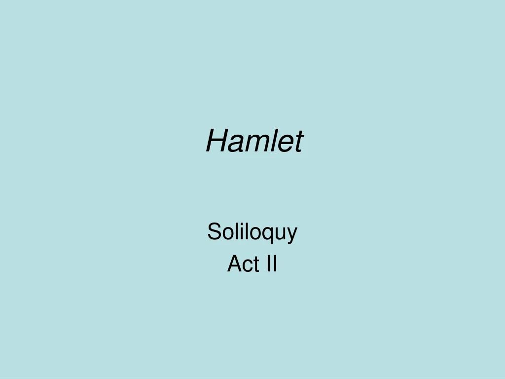 hamlet