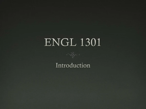 ENGL 1301