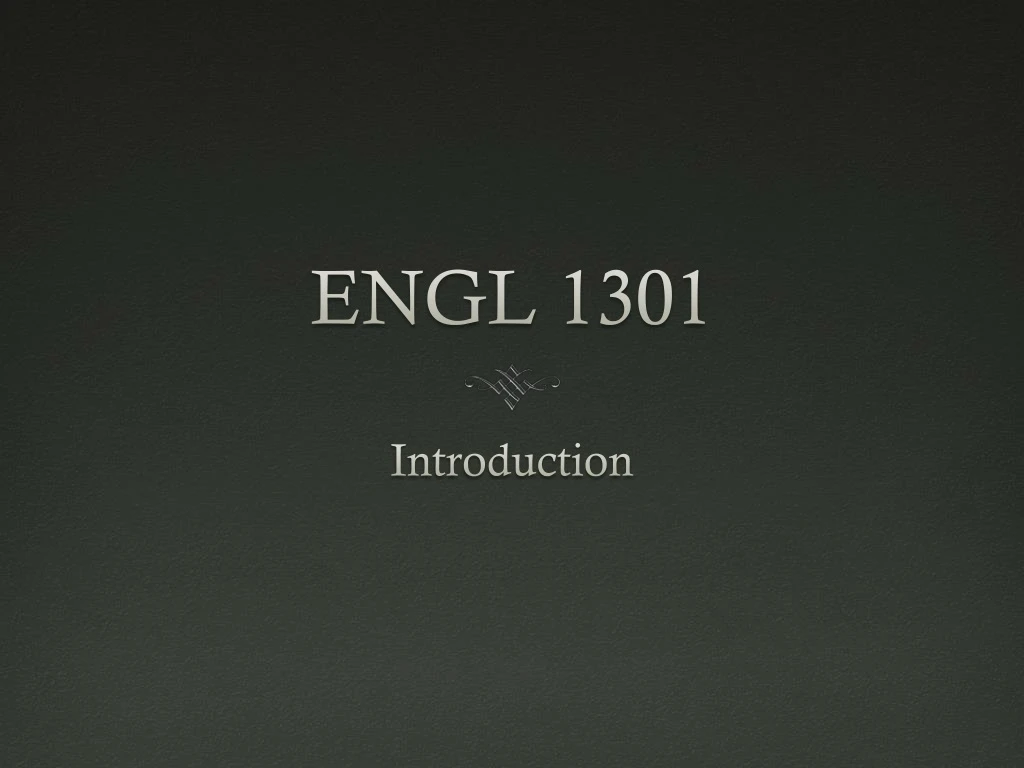 engl 1301