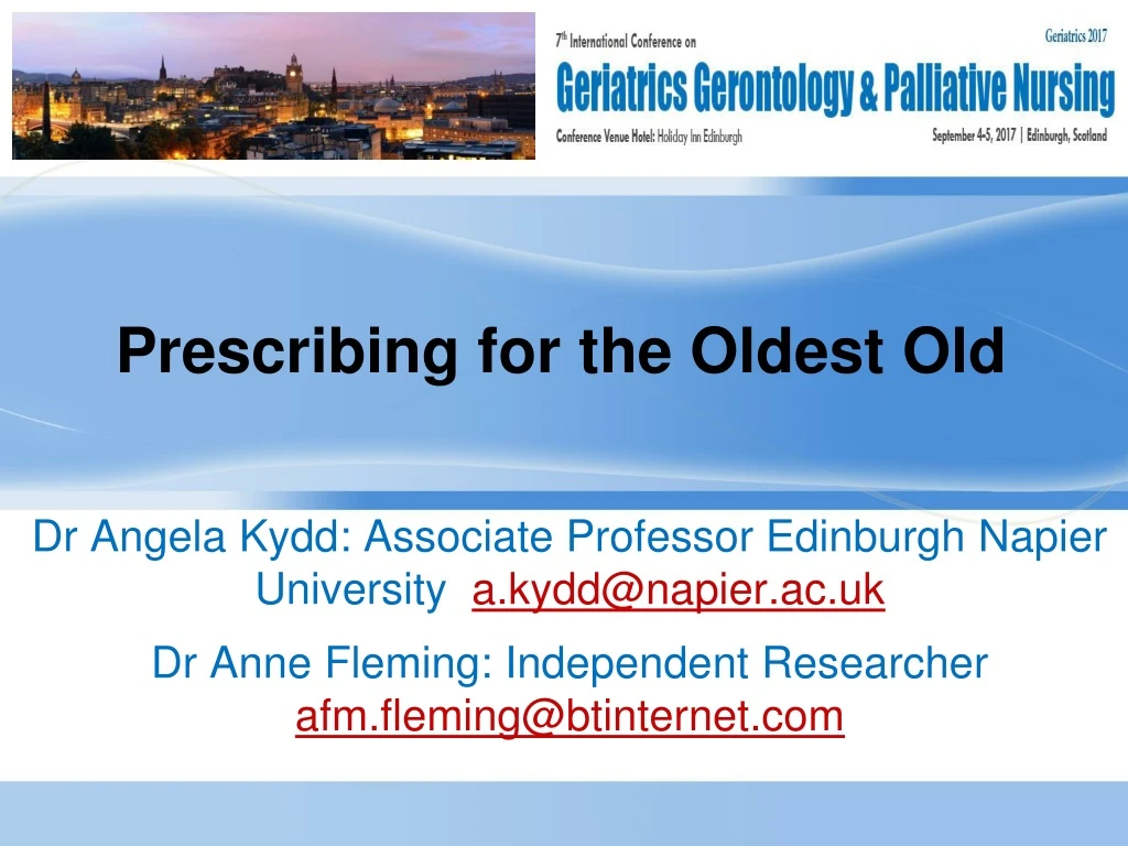 prescribing for the oldest old