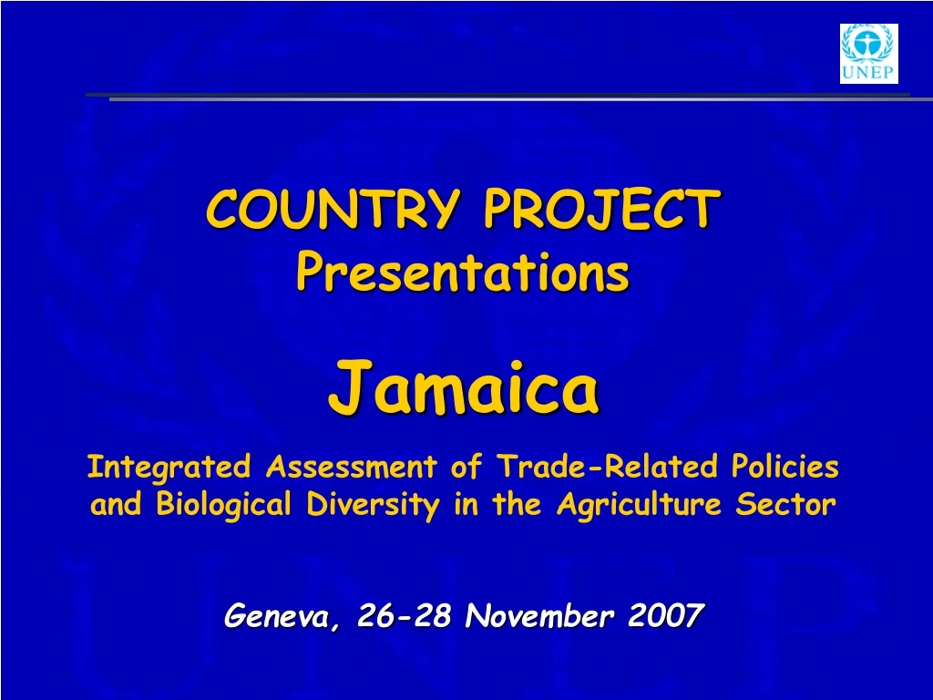 country project presentations jamaica integrated
