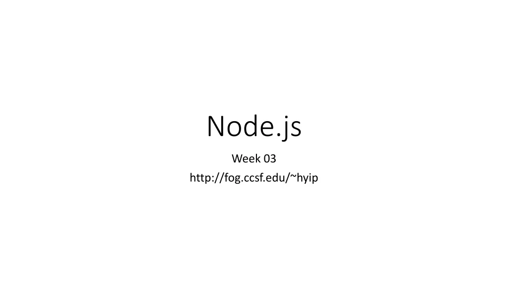 node js