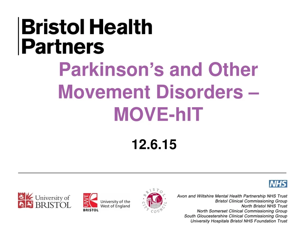 parkinson s and other movement disorders move hit