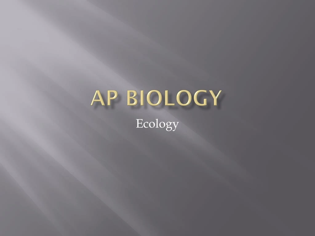 ap biology