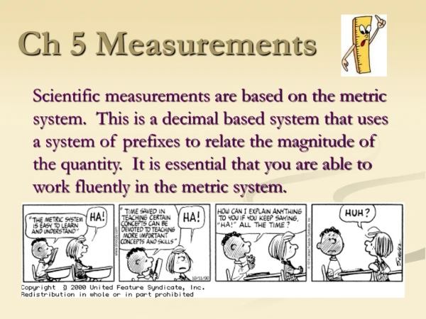 Ch 5 Measurements