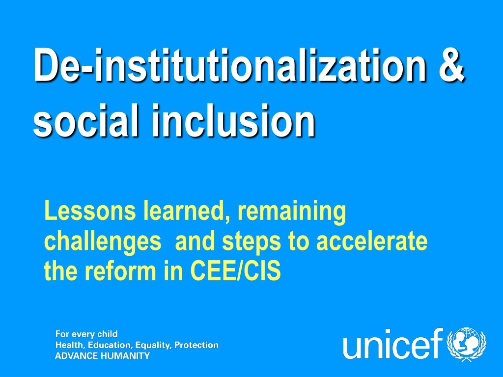 de institutionalization social inclusion