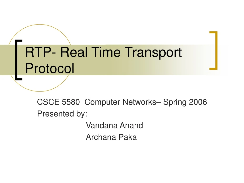 rtp real time transport protocol