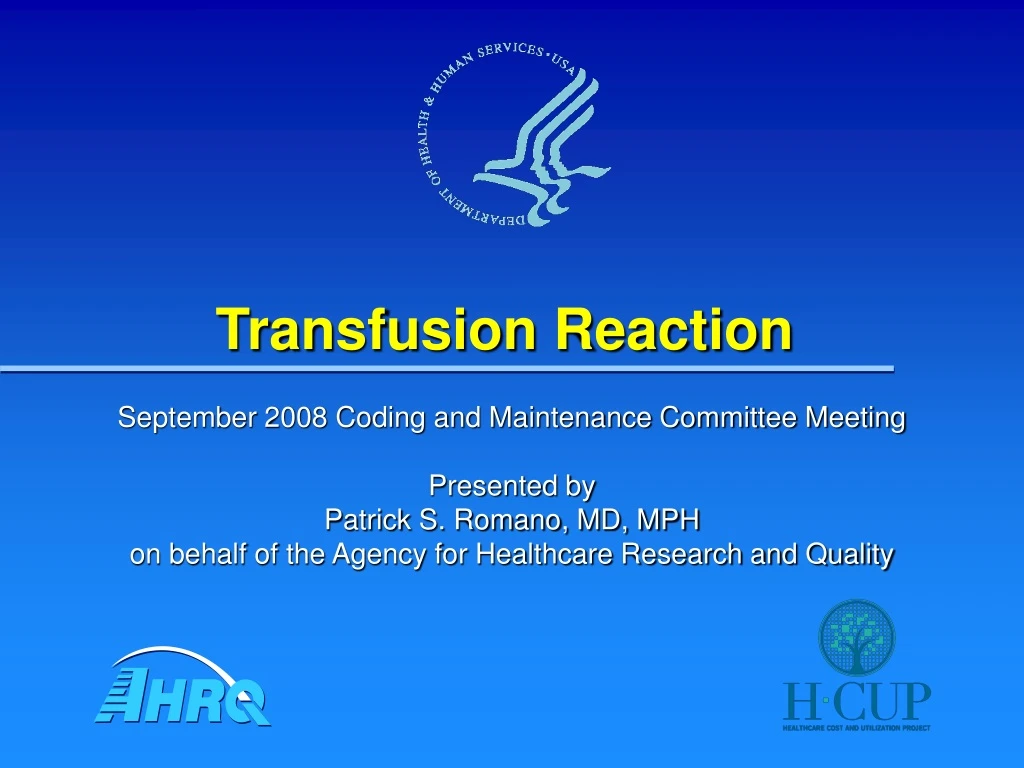 transfusion reaction