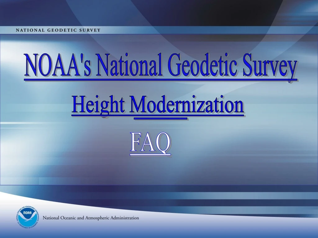 noaa s national geodetic survey