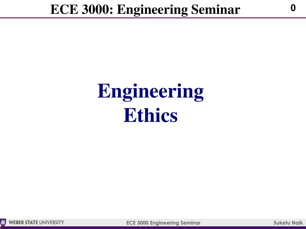 ece 3000 engineering seminar