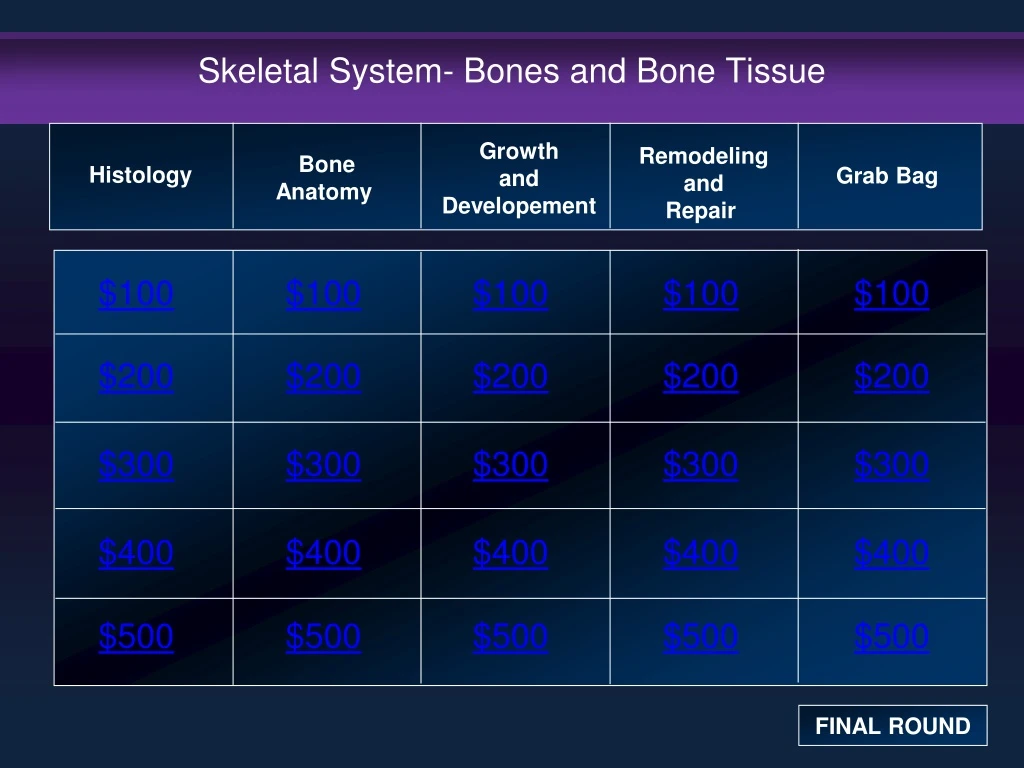 skeletal system bones and bone tissue