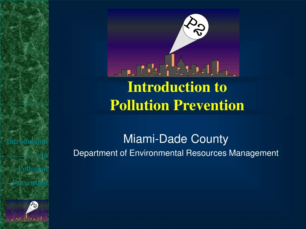 introduction to pollution prevention