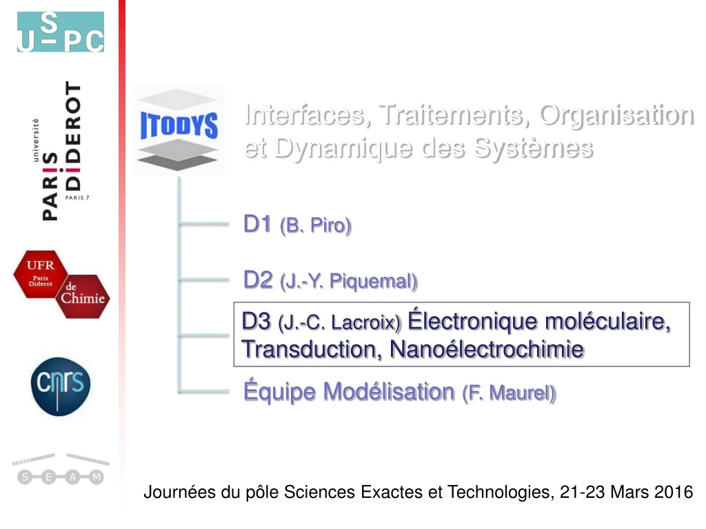 interfaces traitements organisation et dynamique