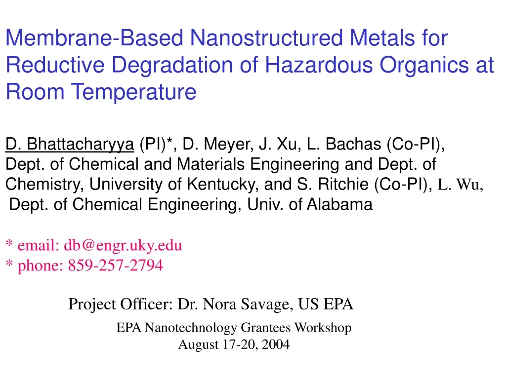 membrane based nanostructured metals