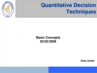 PPT - Quantitative Techniques In Business PowerPoint Presentation, Free ...