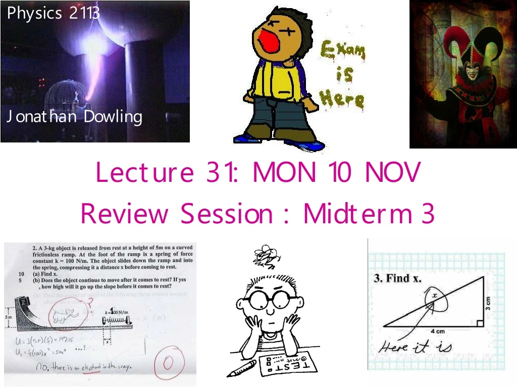 lecture 31 mon 10 nov review session midterm 3
