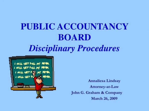 PUBLIC ACCOUNTANCY BOARD Disciplinary Procedures