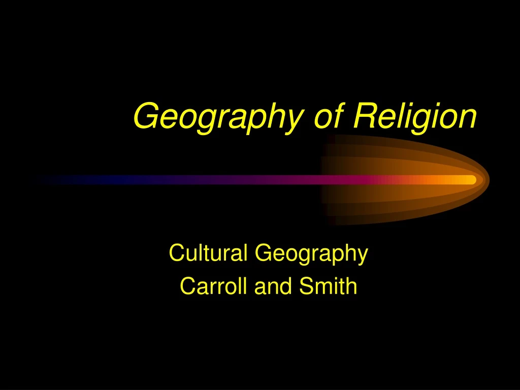 geography of religion