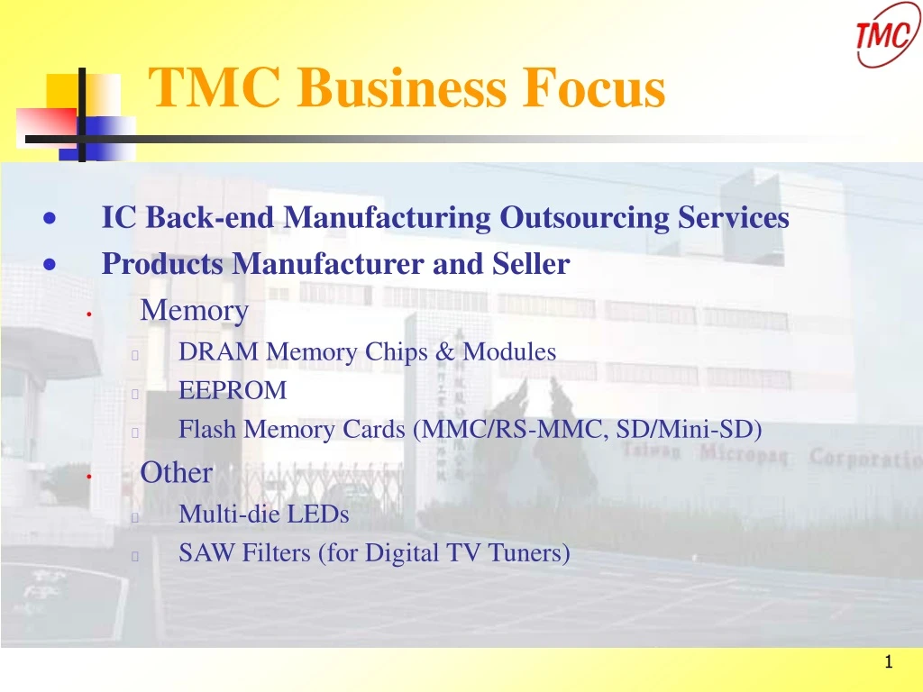 tmc business focus