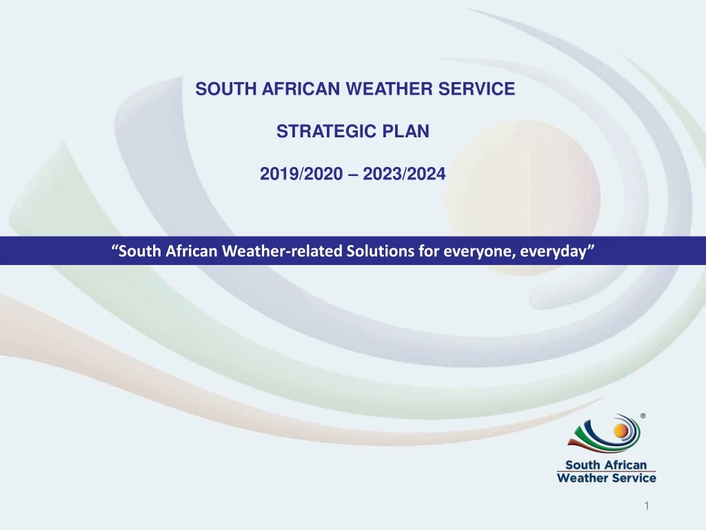 south african weather service strategic plan 2019