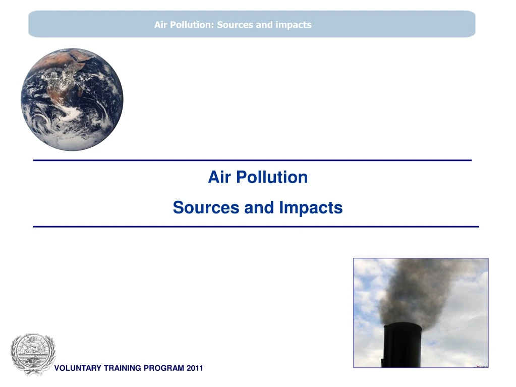 air pollution sources and impacts