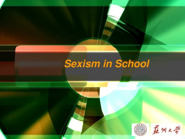 Sexism in School